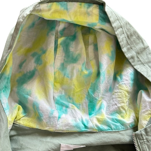 Cat & Jack Green Hooded Jacket XL 14/16 Boys NWT Lightweight Zip Up Sage - Picture 10 of 12